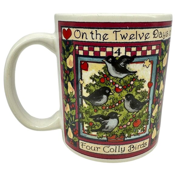 Certified International 12 Days of Christmas Betty Whiteaker Mug Days 4 5 6 - Picture 1 of 6